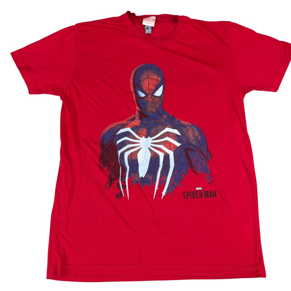 Marvel Spider-Man Graphic T-Shirt Medium Red Insomniac Tee